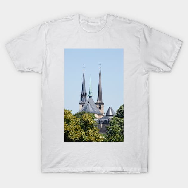 Cathedral, Luxembourg T-Shirt by Kruegerfoto